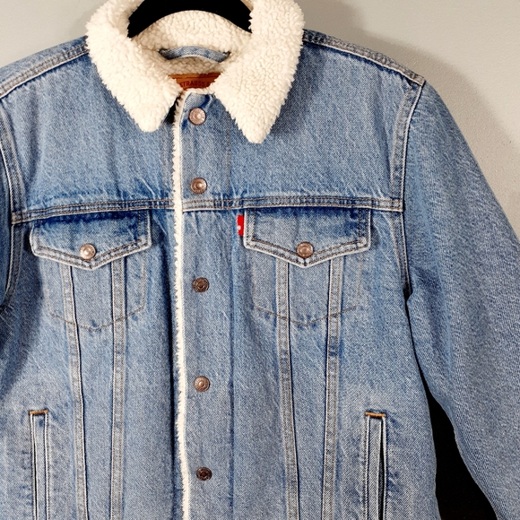 Levi's Original Sherpa Trucker Jacket L - Picture 4 of 13